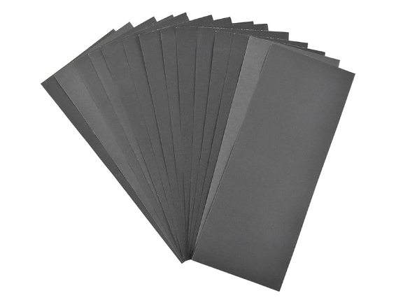 Papel de Lija para Madera Papel de Lija Fino Papel Abrasivo Uso en Seco y Húmedo, Grano 400, 600, 800,1000, 1200, 1500, 2000 Sandpaper para Muebles, Automotriz, Metal, Vidrio, Jade, Coche, Porcelanico