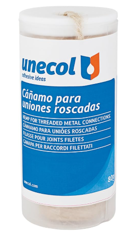 Cáñamo para uniones roscadas
