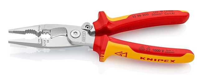 Knipex Alicate para instalaciones eléctricas cromado
