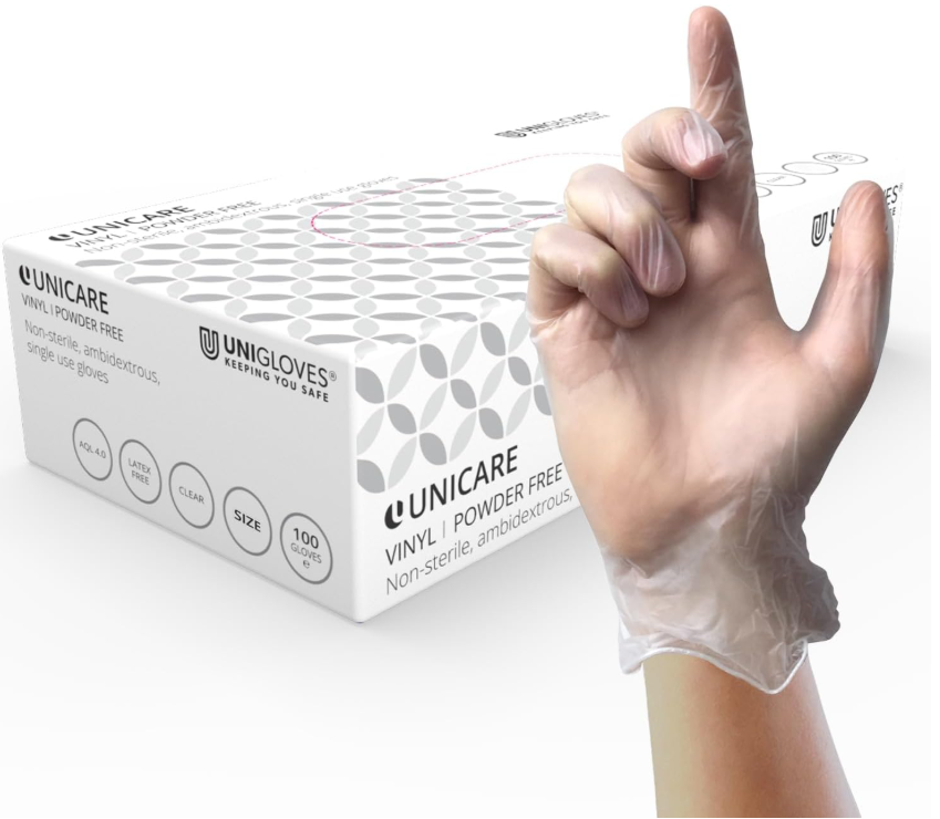 Guantes desechables de vinilo multiusos