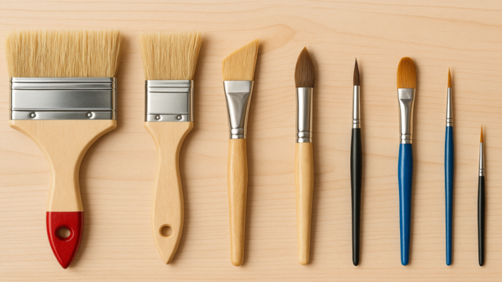 🖌️ Tipos de pinceles y brochas: guía completa para elegir la herramienta adecuada