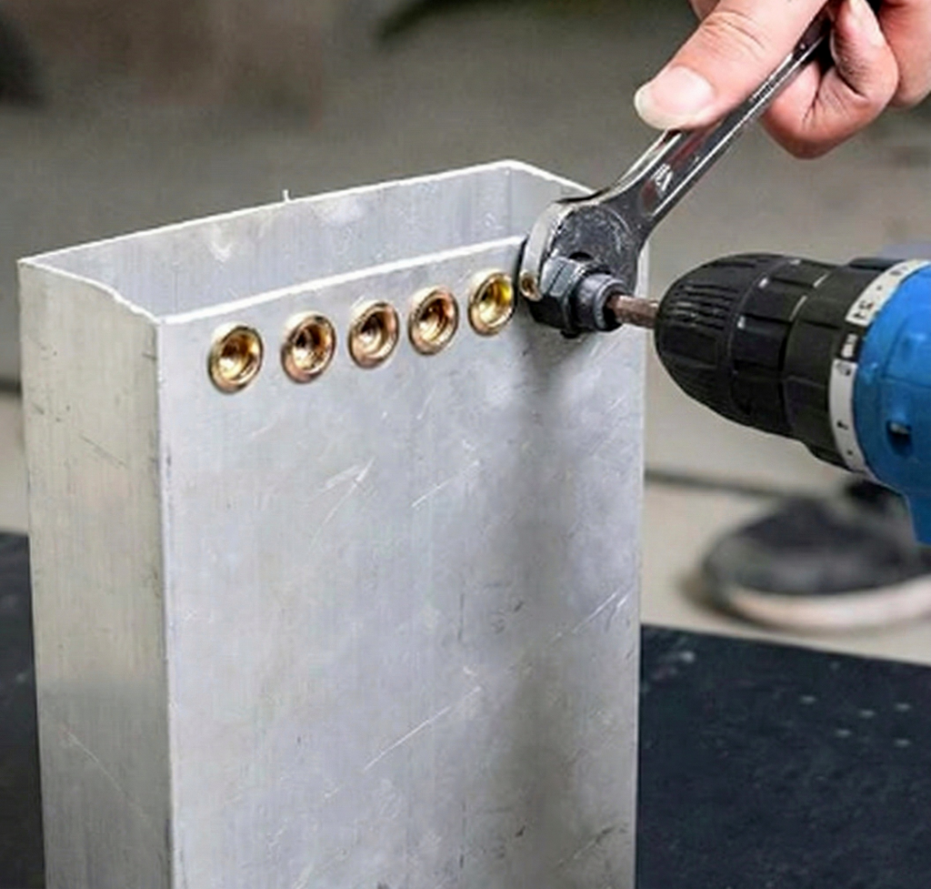 Cabezales de tornillo para tuercas remachables